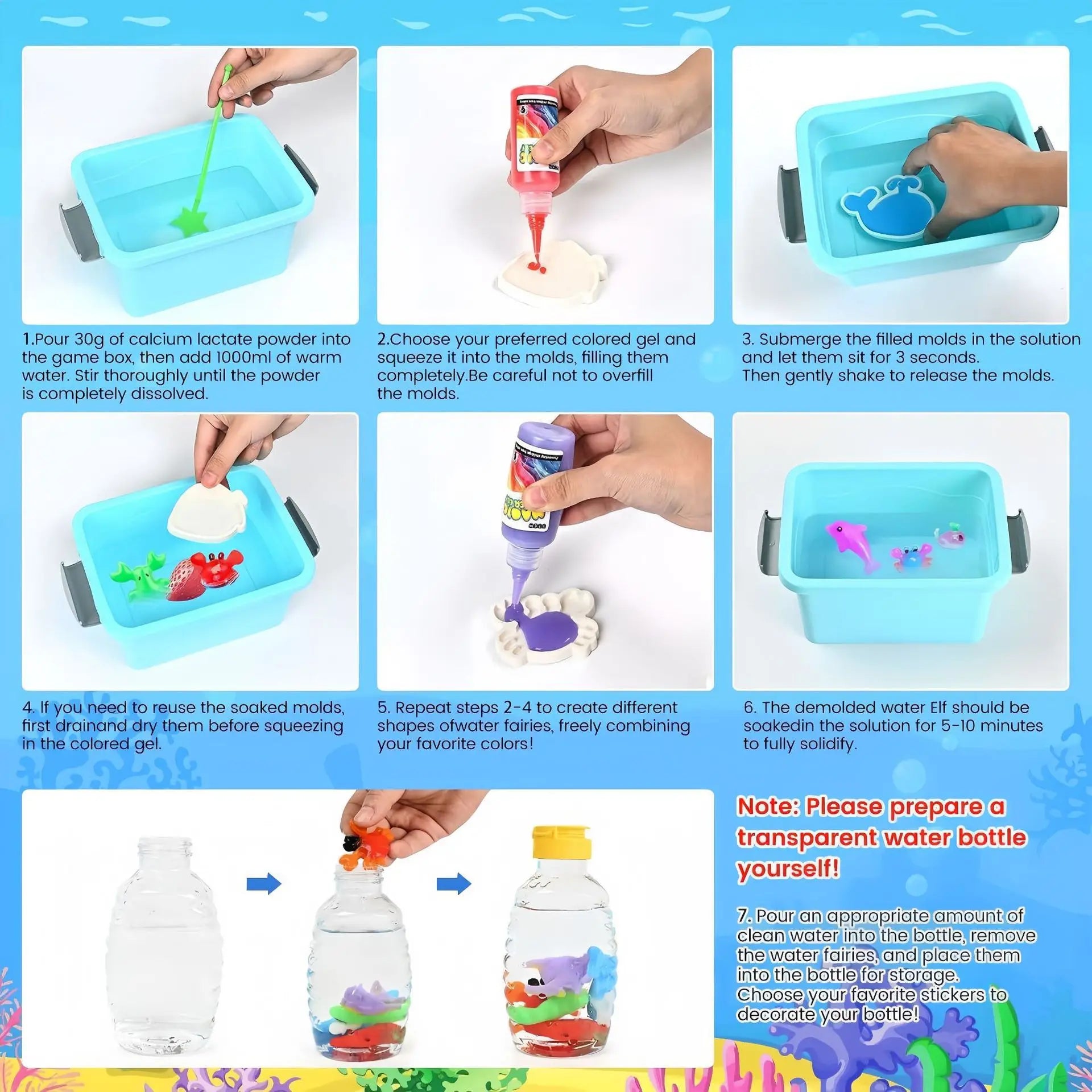 Magic Water Spirit Toy Magic Hydrogel Set Handmade DIY Watercolor Graffiti