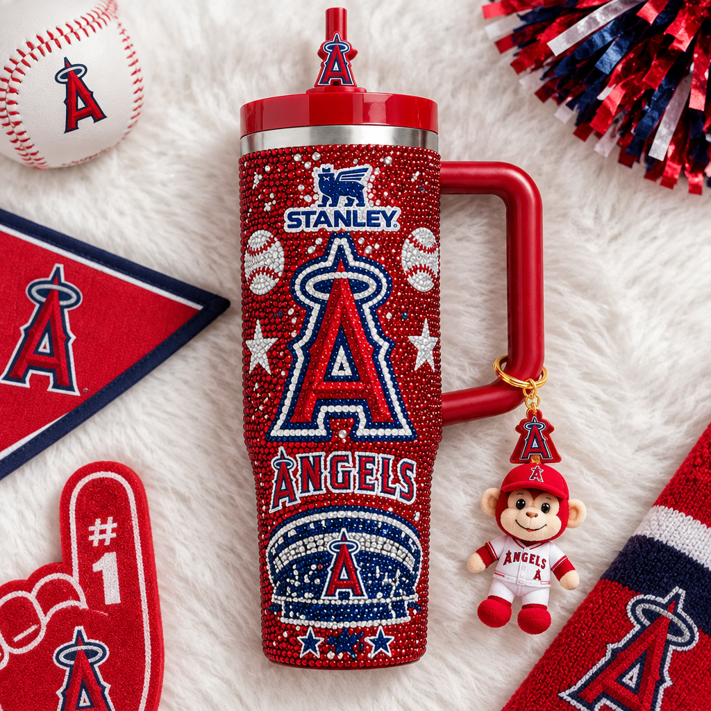 Los Angeles Angels 40oz Tumbler With Handle TTNL